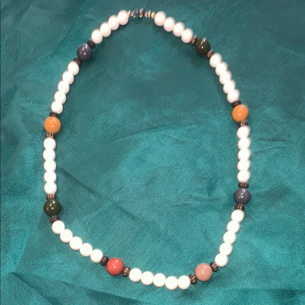 Bohemian vintage Multicolor Beaded Necklace